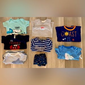 Beach, Whale, & Shark Bundle of 10 - Size 12-18mo